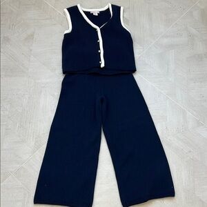 Sincerely Jules Blue Sleeveless Jumpsuit size Small